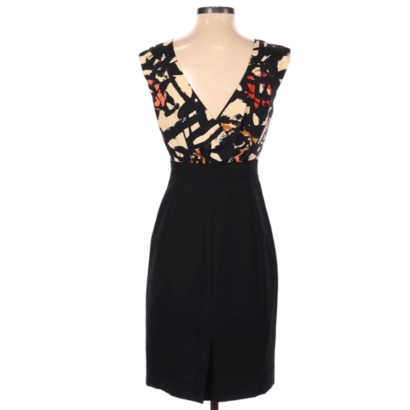 vintage style J CREW silk wool wiggle dress 2 (E3) - Picture 2 of 9